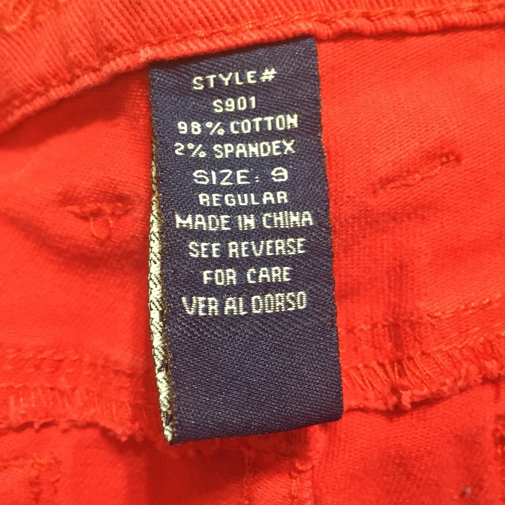 Blue Asphalt Red Skinny Jeans size 9 - Picture 6 of 8